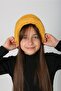Saffron Soft Textured Plush Bucket Girl's Hat - 7