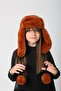 Tile Plush Fur Headband Hat with Earmuffs and Pompom for Girls - 3