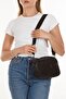 Women's Quilted Fabric Cross Shoulder Bag - 4