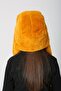 Saffron Plush Furry Headband Pompom Girls' Beanie Hat - 8