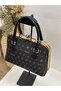 339 Stone Lock Detail Both Hand and Shoulder Bag for Women - 4