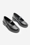 Women's Loafer Strappy Casual Shoes Norgi Black - 5