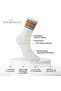 Women's Socks, Towel Sole, Colorful Padding in Blue Belt on the Rubber, Tennis White, 6 Pairs - 7