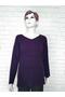 Knitwear Glittering V-Neck Sweater with Slits on the Sides - 4