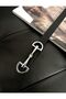 Black Thin Women's Belt with Long Silver Buckle, Coat Belt, Shirt Belt, Dress Belt - 4
