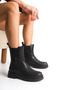 Vennalue Women's Chealsea Boots 0012702 Black - 3