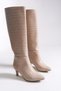 Alunalue Women's Boots 00125500 Beige Crocodile - 8