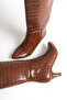 Alunalue Women's Boots 00125500 Tan Crocodile