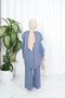 Elegant Collar Detail Knitwear Suit - 5