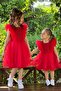 Red Glittery Tulle Girls' Formal Dress ABY4520 - 5