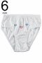 Girl's White 6 Pack Panties ELF568TUT08216 - 2