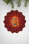 Autumn Fashion Teddy Bear Pattern Embroidery Edge Cloth Cocktail Napkin 2 Pieces - 2