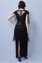 Ethel Maxi Fringe Gown in Black - 3