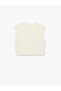 Sleeveless Crew Neck Hair Knit Sweater - 4