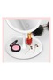 Round Adjustable LED Makeup Mirror with Storage Tray White - 2