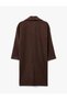 Double Breasted Collar Pocket Long Sleeve Buttoned Cashmere Coat - 4