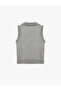 Sleeveless Polo Neck Knitwear Sweater - 4