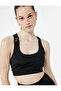 Tulle Detailed Sleeveless U-Neck Sports Bra