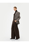Pleated Plain Wide Leg Palazzo Pants with Pockets
