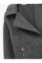 Long Sleeve Pocket Zipper Detailed Short Boucle Coat - 6