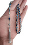 Silver-Enamel Rosary, Four-Drop Model Metal Tassel Rosary. Gift Boxed - 3