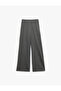Wide Leg Trousers with Metallic Thread Detail - 4