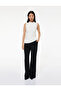 Crew Neck Sleeveless Knitwear Blouse with Accessory Detail