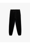 High Waist Oversize Jogger Sports Sweatpants with Lace-Up Waist - 4