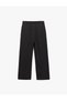 High Waist Palazzo Trousers with Pockets and Pleat Detail - 4
