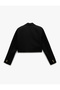 Double Breasted Long Sleeve Crop Blazer Jacket - 7