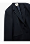 Long Sleeve Double Breasted Blazer Jacket with Button Pockets - 5