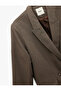 Double Pocket Long Sleeve Double Breasted Blazer Jacket - 4