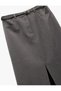 Midi Length Pencil Anthracite Women's Skirt 6Wak70032Uw - 5