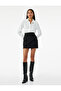High Waist A-line Mini Skirt