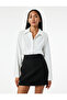 High Waist A-line Mini Skirt - 2