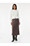 Viscose Fabric Fish Form Polka Dot Midi Skirt - 2