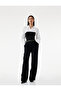 Slim Fit Long Sleeve Shirt with Corset Detail Using Two Different Fabrics - 2