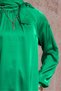 SATIN BLUZ 44428 WITH TIE DETAIL - 4