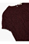 Asymmetrical Hem Detail Slim Fit Midi Length Draped Short Sleeve Lace Dress - 5