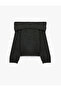 Omzu Open Knitwear Anthracite Women's Sweater 6Wak90056Ht - 4