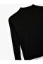 Long Sleeve High Collar Knitwear Sweater - 3