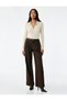 Polo Neck Knitwear Beige Women's Sweater 6Wak90122Ht - 2