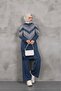 Glittery knit set trousers tunic