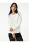 Fleece-Lined Long Sleeve Bow Crew Neck Oversized Sweatshirt - 2