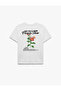 Cotton Short Sleeve Crew Neck Back Floral Print T-Shirt - 5