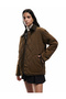 Long Sleeve Classic Collar Snap Button Pocket Quilted Jacket - 2