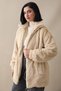 Tunnel Laced Lined Plush Jacket - Beige - 2