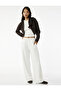 Raised Hooded Corset Detailed Zippered Crop Sweatshirt - 2