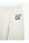 Three Thread Raised Pocket Lace up Printed Comfortable Fit Jogger Sweatpants - 5