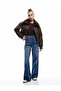 Long Sleeve Faux Fur Collar Detailed Zippered Bomber Jacket - 2